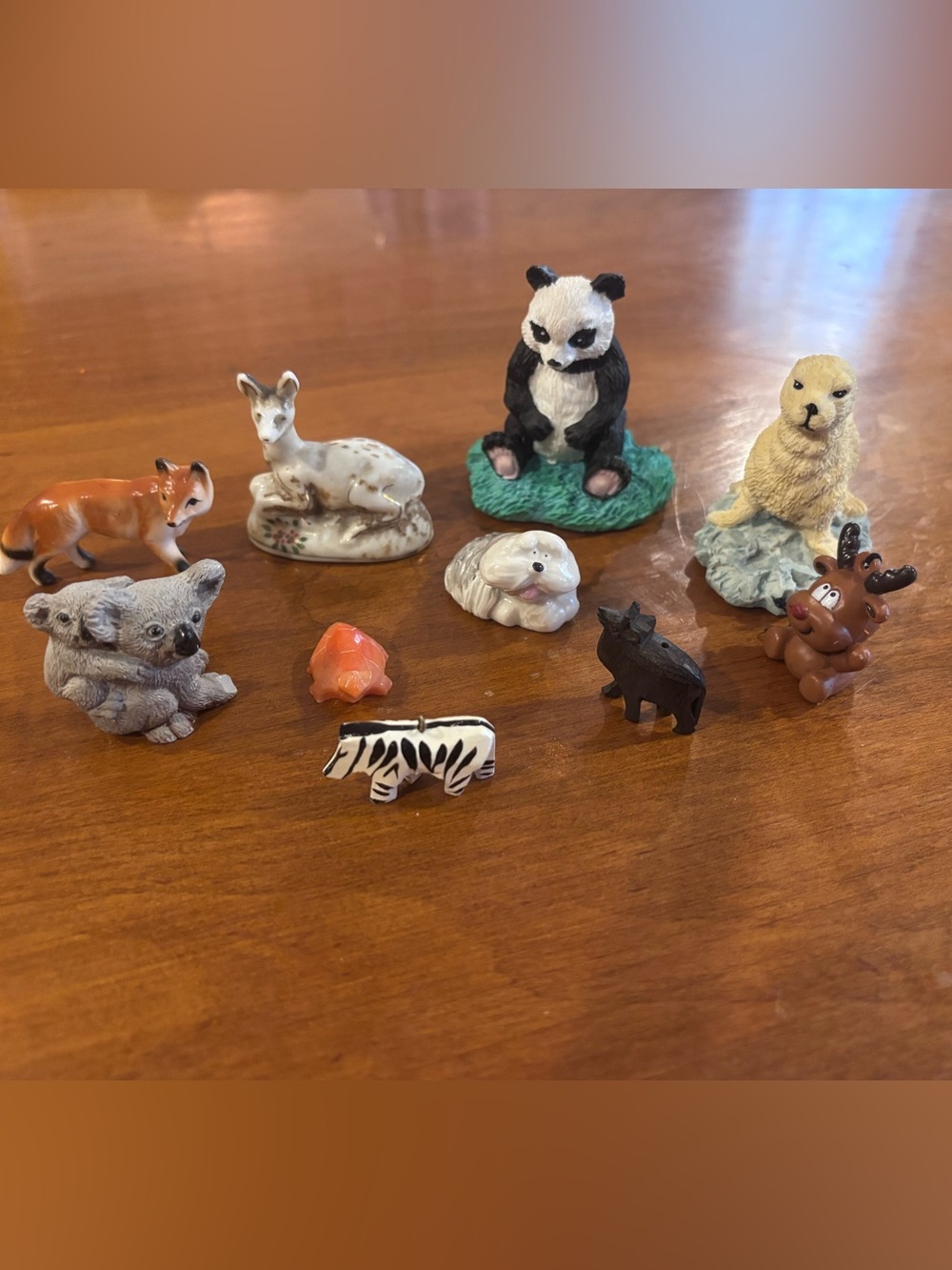 Small Trinket size ceramic and coral animals